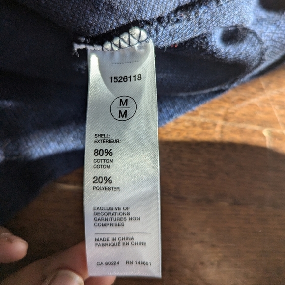 Robert Graham Navy Blue Quarter Zipper Mens Sweater Sz M Classic Office Career - Picture 4 of 7